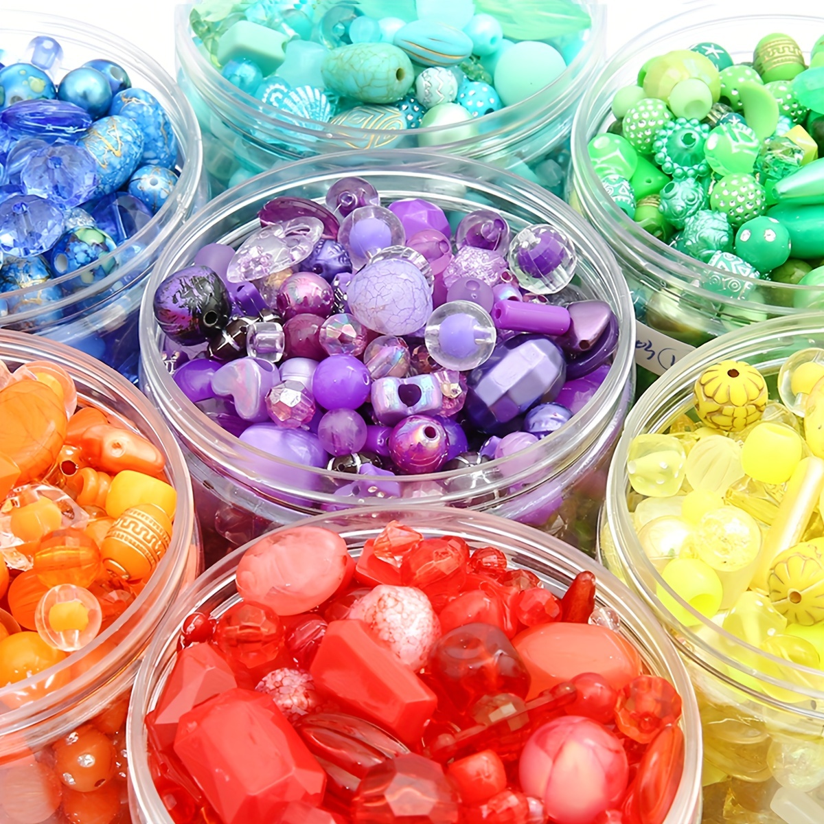 High Quality Colored Acrylic Candy Beads DIY Handmade Jewelry