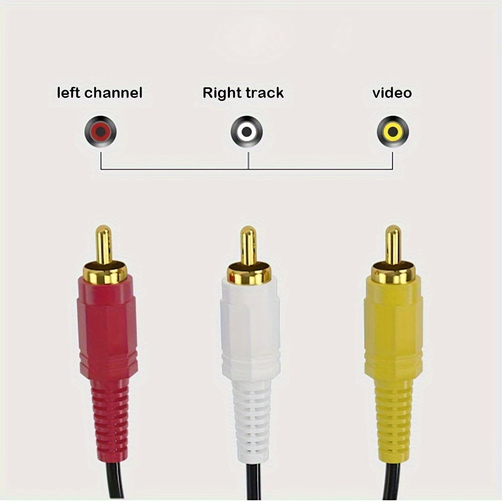 MX 3 RCA Male to Male 3 RCA Audio, Video, AV, Cable. Suitable for TV, Home  Theater, PC, DVD-1.5Meter(3657) Pack of 2