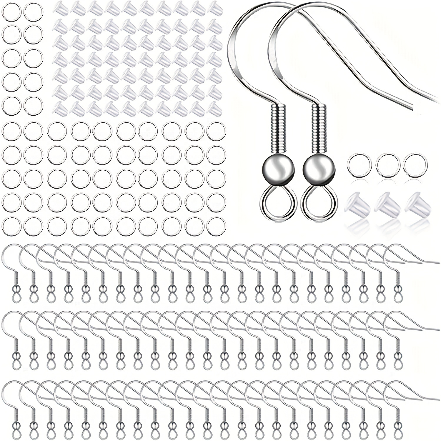 Earring Making Kit With Ear Ring Hooks Jump Rings And - Temu