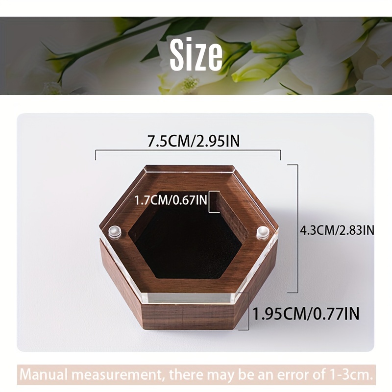 Personalized Customization Engraving Birthday Ring Wooden Storage Box, With  Magnetic Cover, Suitable For Women As Gifts, Holiday Party Gift Box,  Household Space Saving Storage Organizer For Bedroom, Bathroom, Office,  Desk, Aesthetic Room