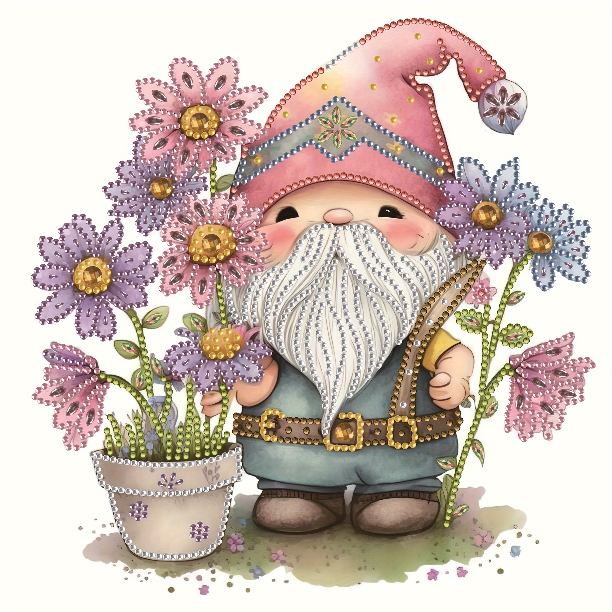 DIY Gnomes Diamond Painting Kits for Kids Adults, Full Drill 5D  Easter/Valentine's Day Diamond Painting Kits Gnomes Diamond Art, DIY  Diamond Art Gnomes for Home Wall Decor 