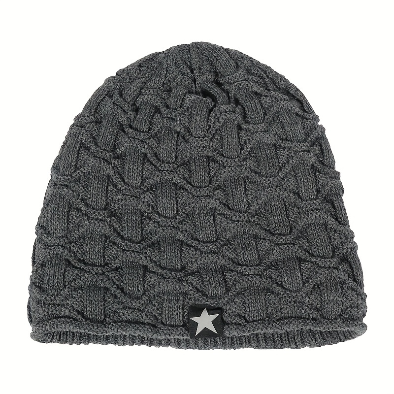 Winter Beanies Velvet Knitted Warm Hat Ear Protection Hat