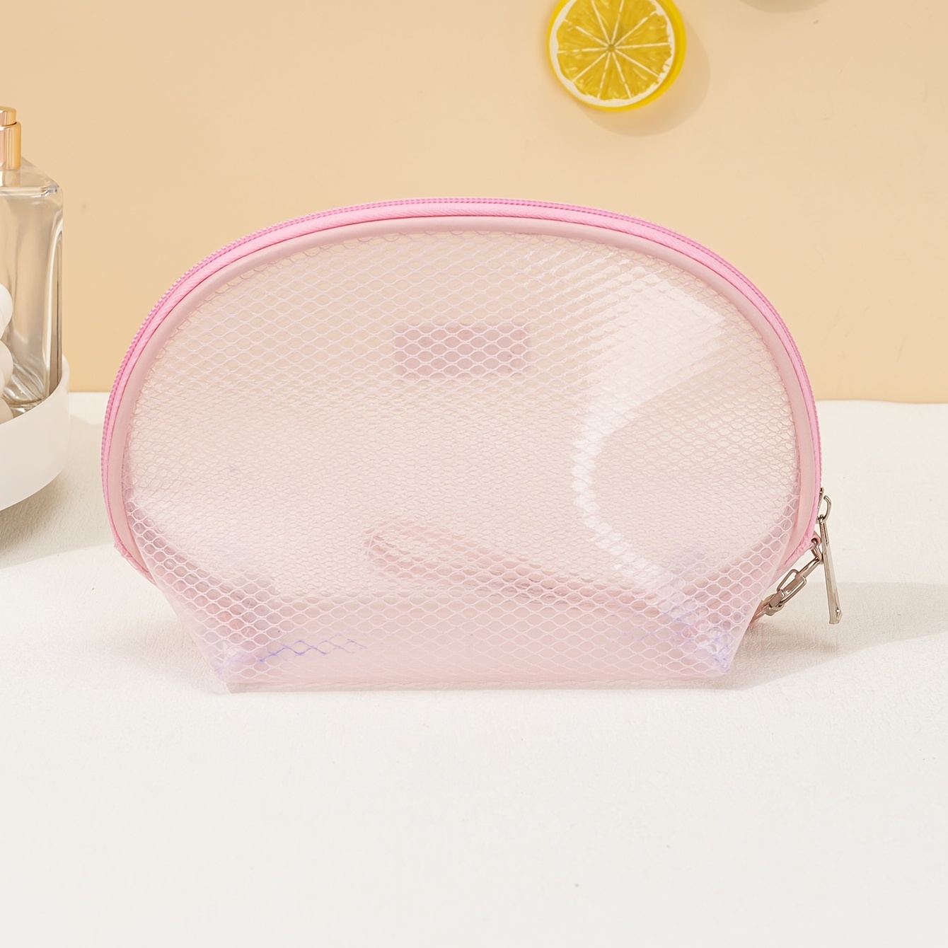 Mesh Makeup Bags for Women - Mesh Zipper Bags for Travel Cosmetic Bag  Makeup Bag for Purse Pouch Mesh Cosmetic Bag Mesh Zipper Pouch Portable  Travel