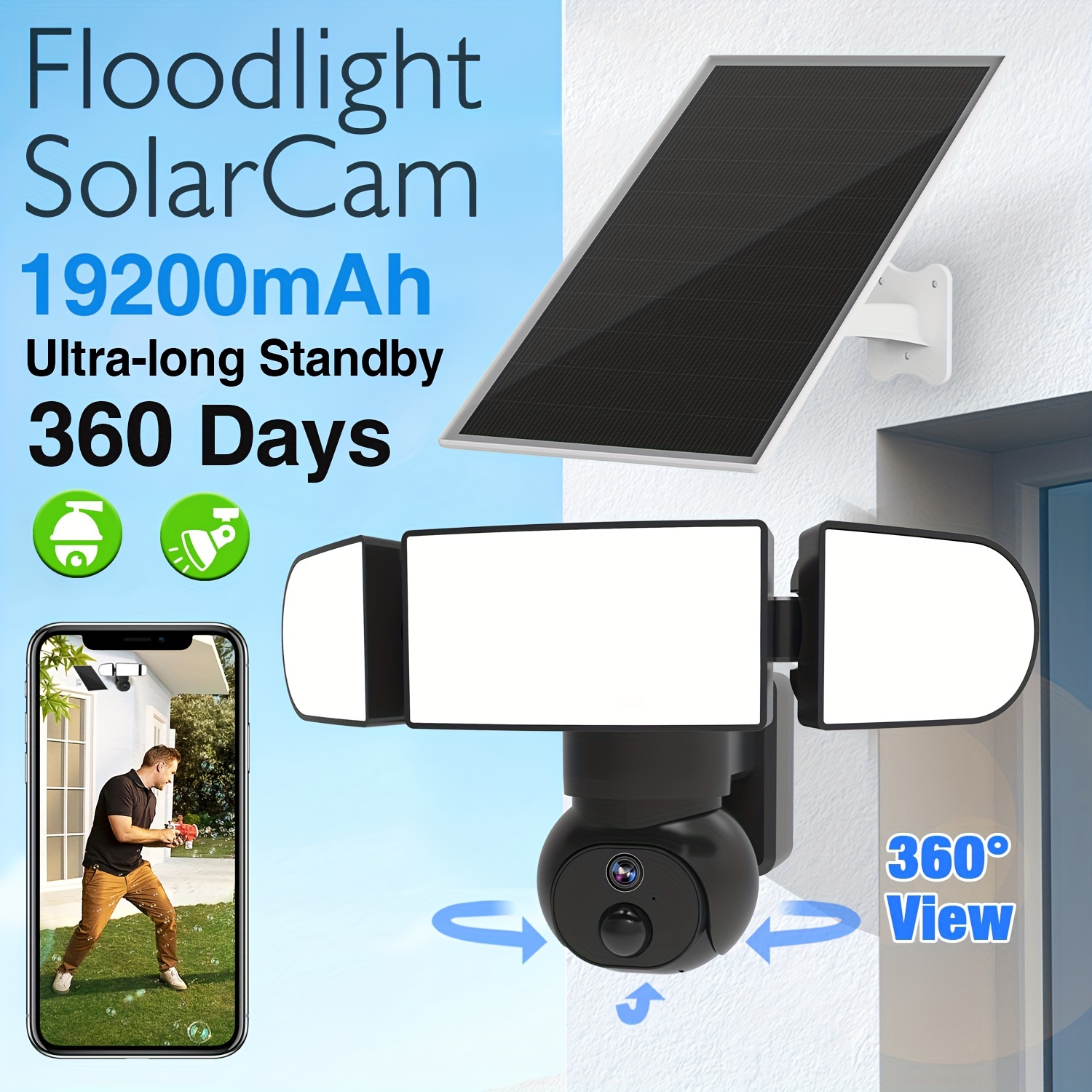 Blink Floodlight Soporte con Luz Led para cámaras de seguridad Blink Outdoor  (activadas por movimiento)