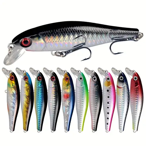 1pc Big Floating Minnow Fishing Lure 17cm/6.69in 24g Artificial Hard Bait  Plastic 3D Eyes Wobbler Bass Pike Bait Fishing Tackle