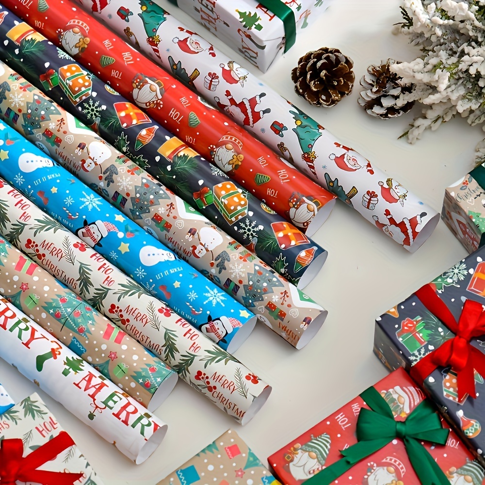 Christmas Gift Wrapping Paper Thickened Wrapping Paper Red - Temu