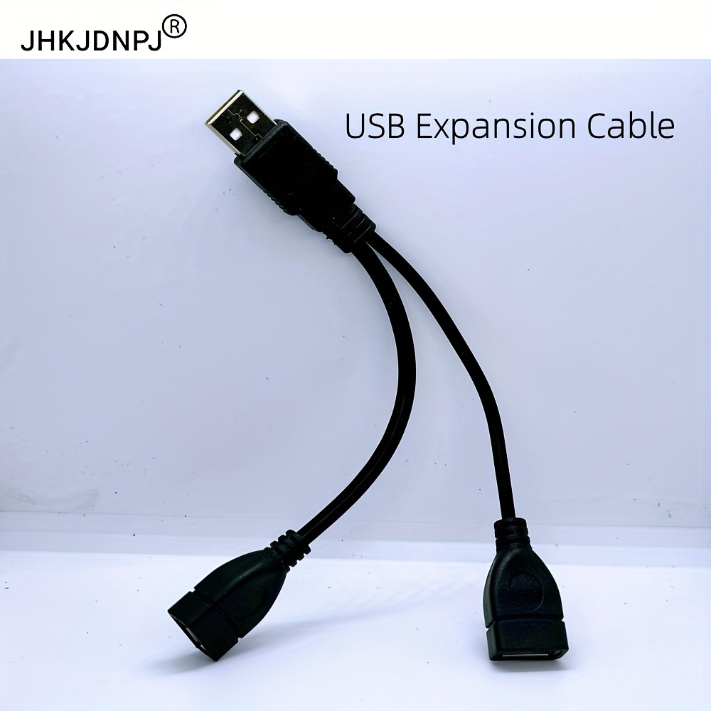 Câble d'extension USB 2.0 A mâle vers USB femelle, 2 doubles