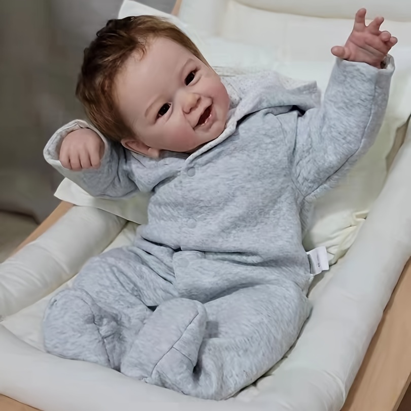 Poupées Reborn en silicone pour bébé fille - 55,9 cm - Adorable