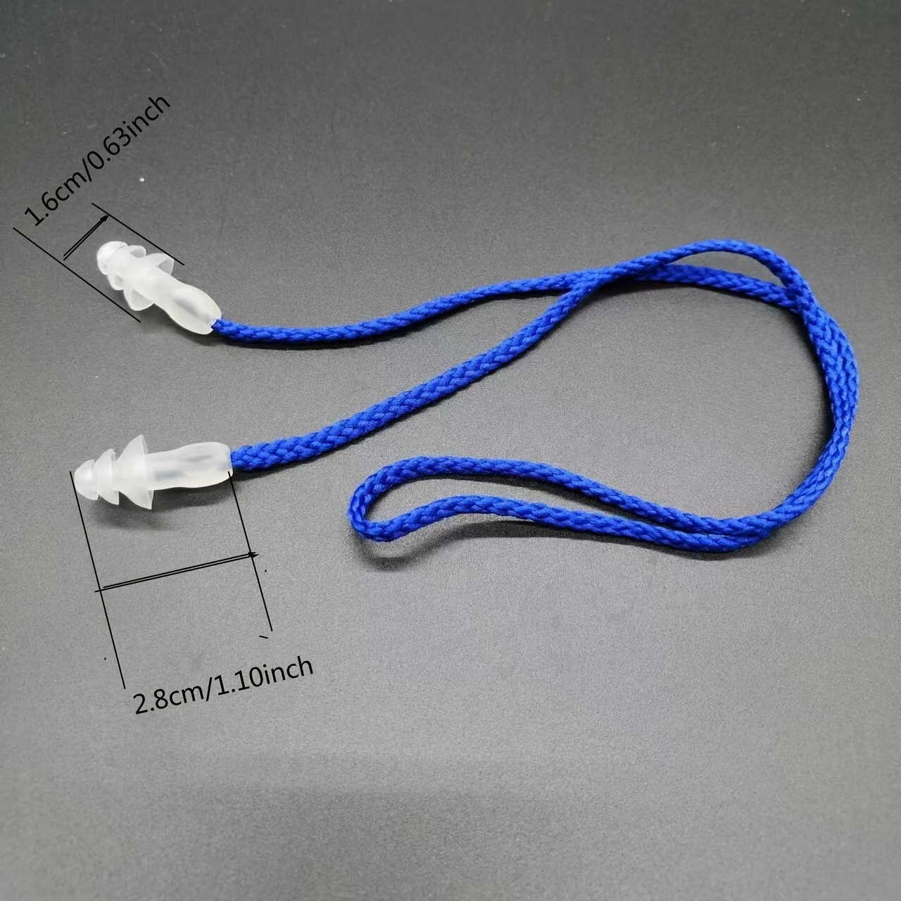 10 Pairs of Swimming Earplugs with Strings, Bagged for Convenience