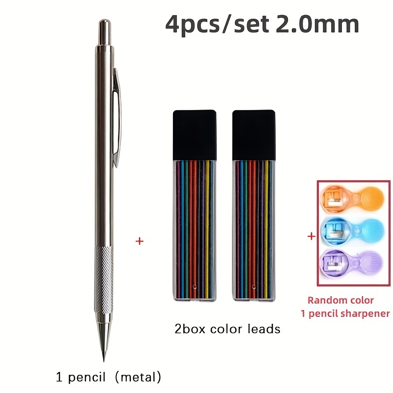 Mechanical Pencils Set With Lead Refills Creative 2b Art - Temu