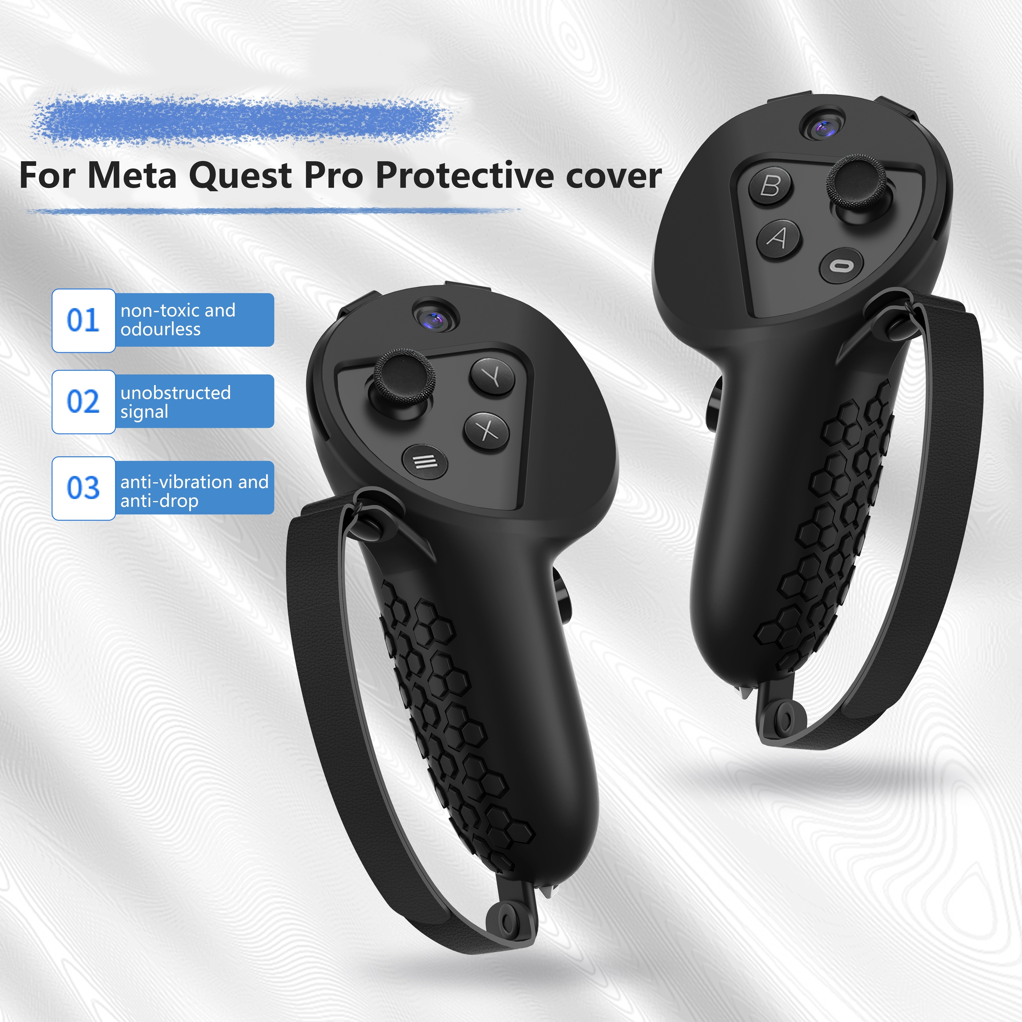 AMVR Handle Attachments Compatible with Meta/Oculus Quest 3 Controller  Accessories, Controller Extension Grips for VR Game Gorilla Tag Long Arms