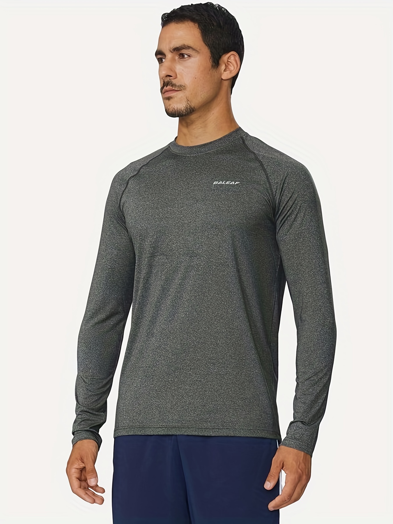Men's Quick drying Long Sleeve Running Shirt High - Temu Canada
