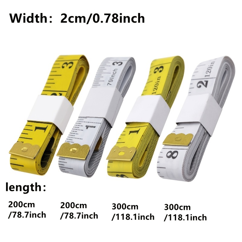 New .5m Body Measuring Ruler Sewing Tailor Tape Measure Mini Soft Flat  Ruler Centimeter Meter Sewing Measuring Tape