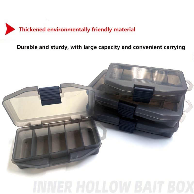 1pc Plastic Transparent Lure Box, Portable Fishing Bait Box, Outdoor  Fishing Gear Storage Box, Tackle Storage Container Box, With Buckle Lid,  Storage