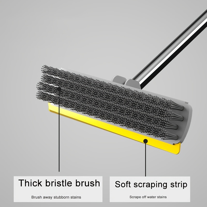 Multi-purpose Floor And Wall Cleaning Brush, 2-in-1 Bathroom Floor Wall  Tile Cleaning Brush With Scraper, Long Handle Scrubbing Cleaning Brush,  Floor Brush, No Dead Corner, Cleaning Supplies, Cleaning Tool, Back To  School