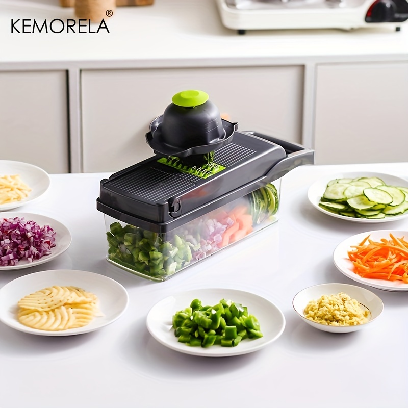 8 in 1 Fruit and Vegetable Cutter with Container - Fast and Easy Food Prep