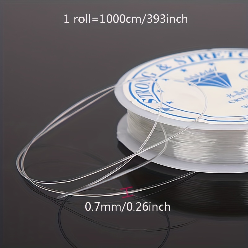 393inch/Roll Strong Elastic Crystal Beading Cord 1mm for Bracelets
