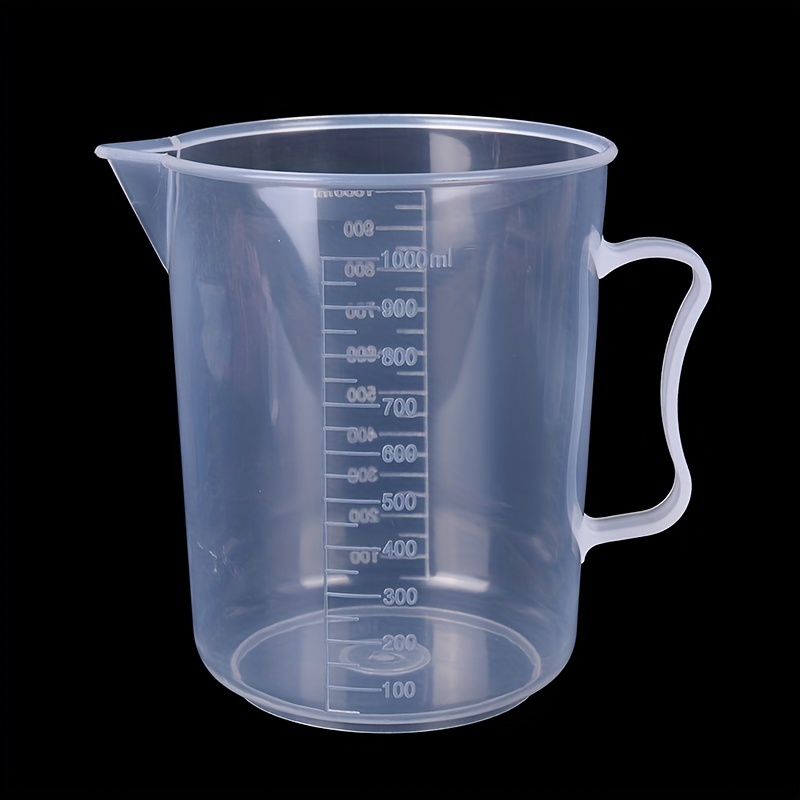 Bakery Baking Plastic Water Liquid Measuring Cup 300ml Clear Blue