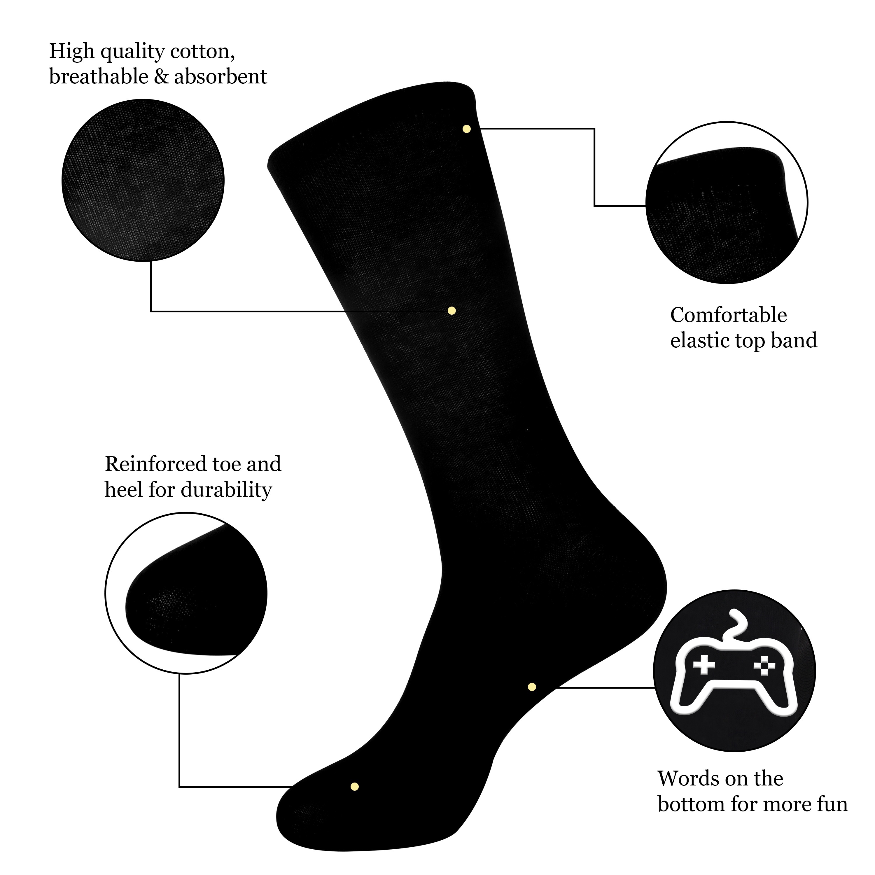 Men's Word Game Socks