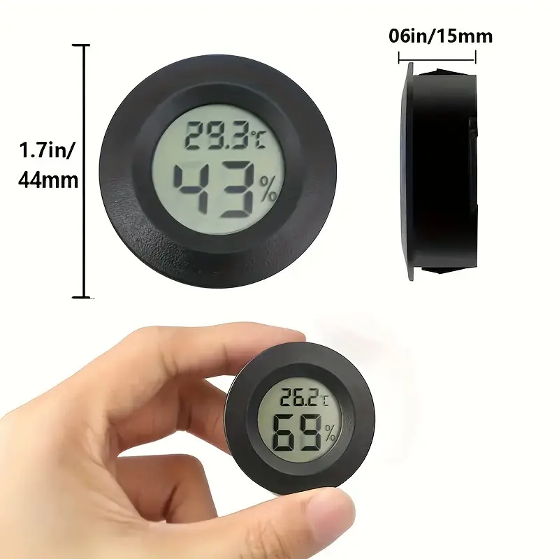 1pc/2pcs Indoor Thermometer Hygrometer, Desktop Digital Thermometer With  Humidity Gauge