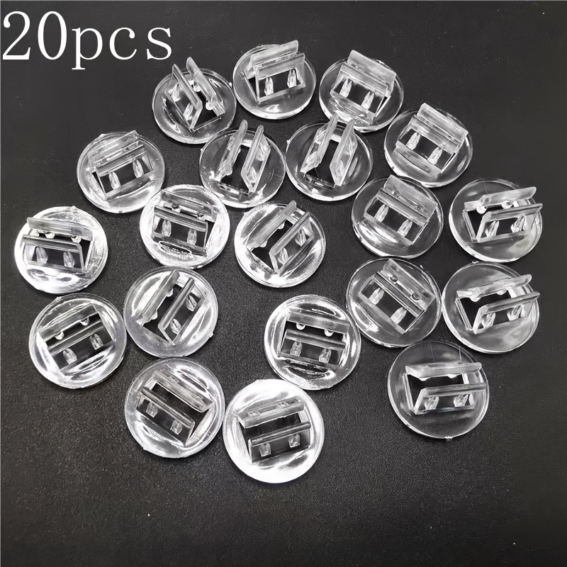 20pcs Transparent Plastic Cards Stand, Transparent Fixed Props For Paper Holder, Board Games Cards Display Stand