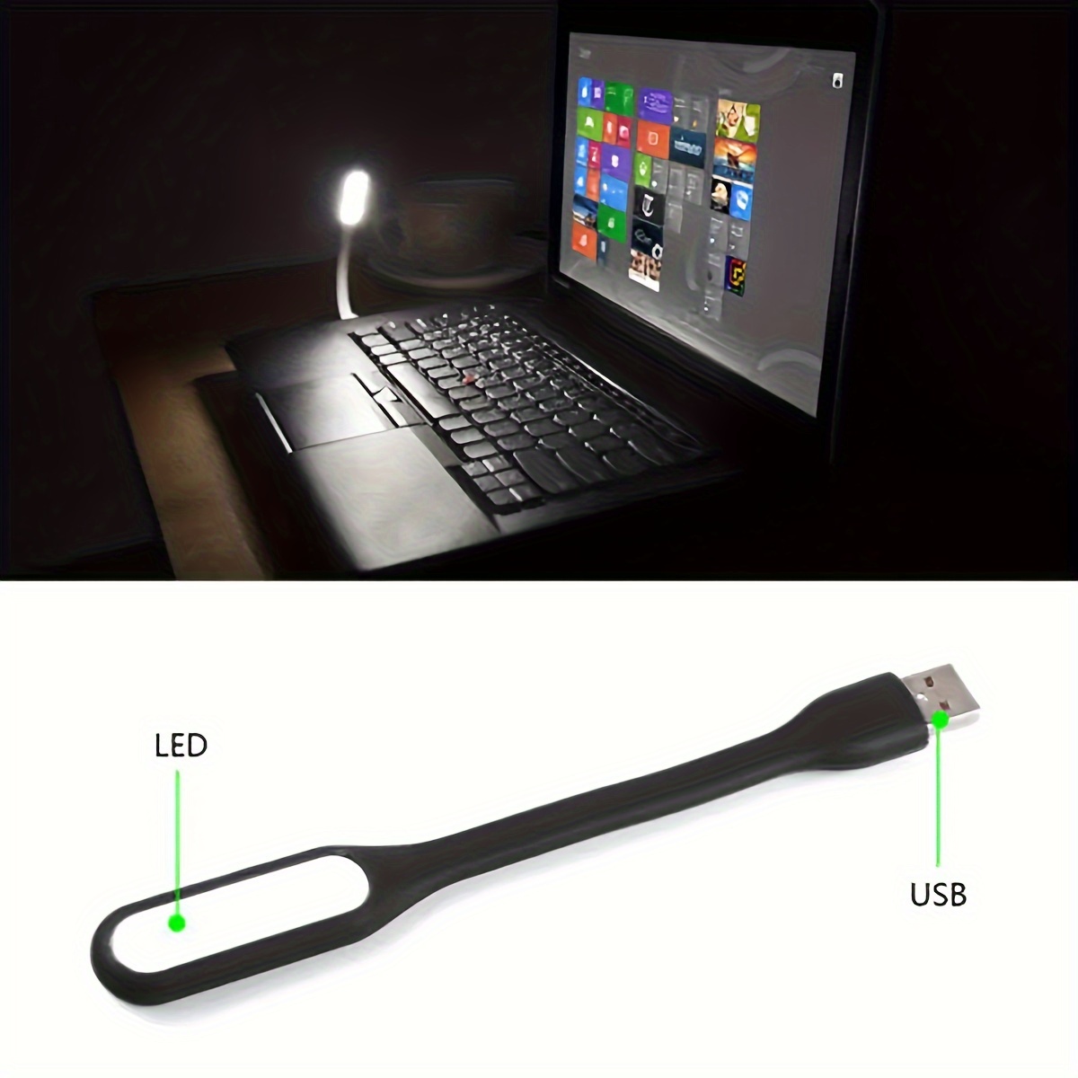LUZ LED LÁMPARA PARA NOTEBOOK USB FLEXIBLE