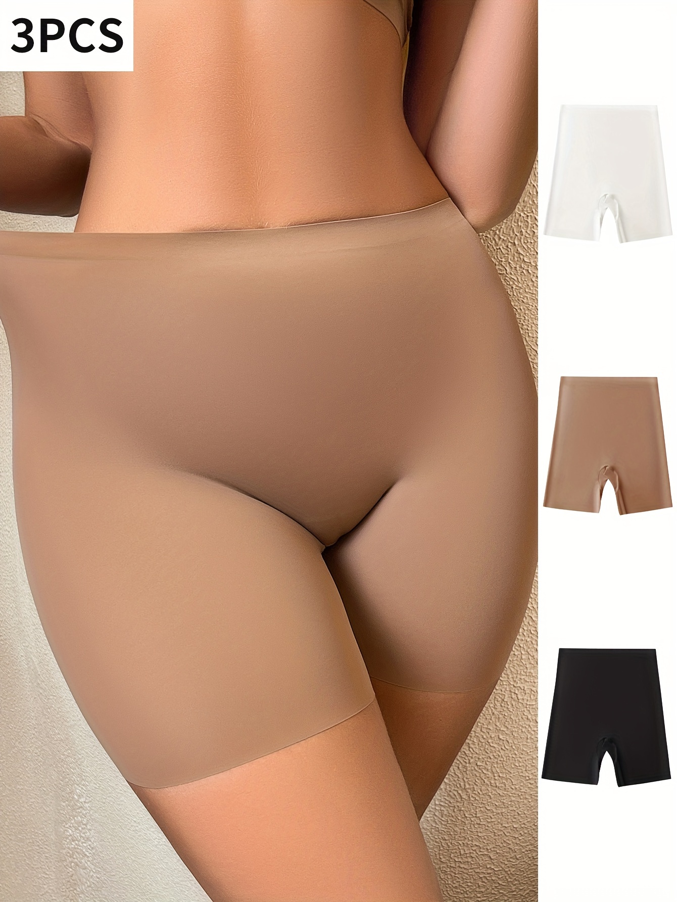 Solid Boyshort Panty Seamless Intimates Boxer Shorts Women's