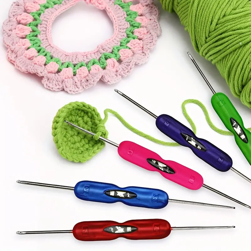Crochet Colored Sweater Crochet Hand Patched With Thread Yarn Needle Hook  Needle Shoe Repair Tool, Stainless Steel Sewing Woven Wool Needle For  Arthritic Hands Crochet Needle Set With Case And Crochet Accessories
