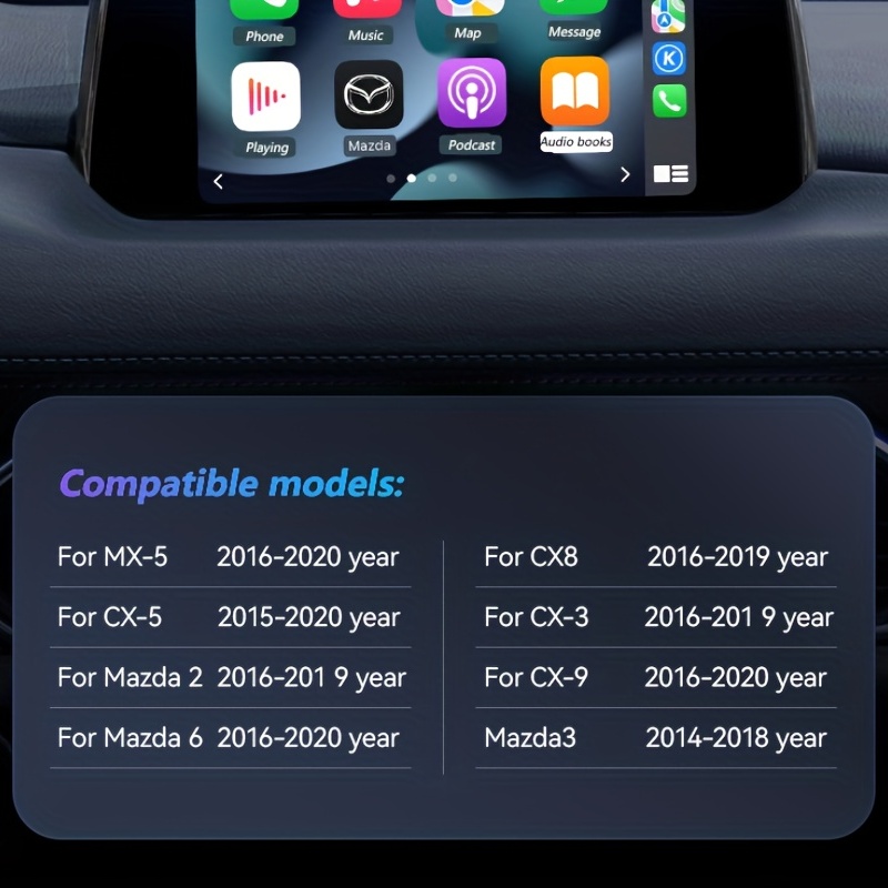 New Upgrade P2 CarPlay Android Auto USB Adapter Hub OEM For Retrofit For 2  3 6 CX30 CX5 CX8 CX9 MX5 Miata TK78669U0C Kit