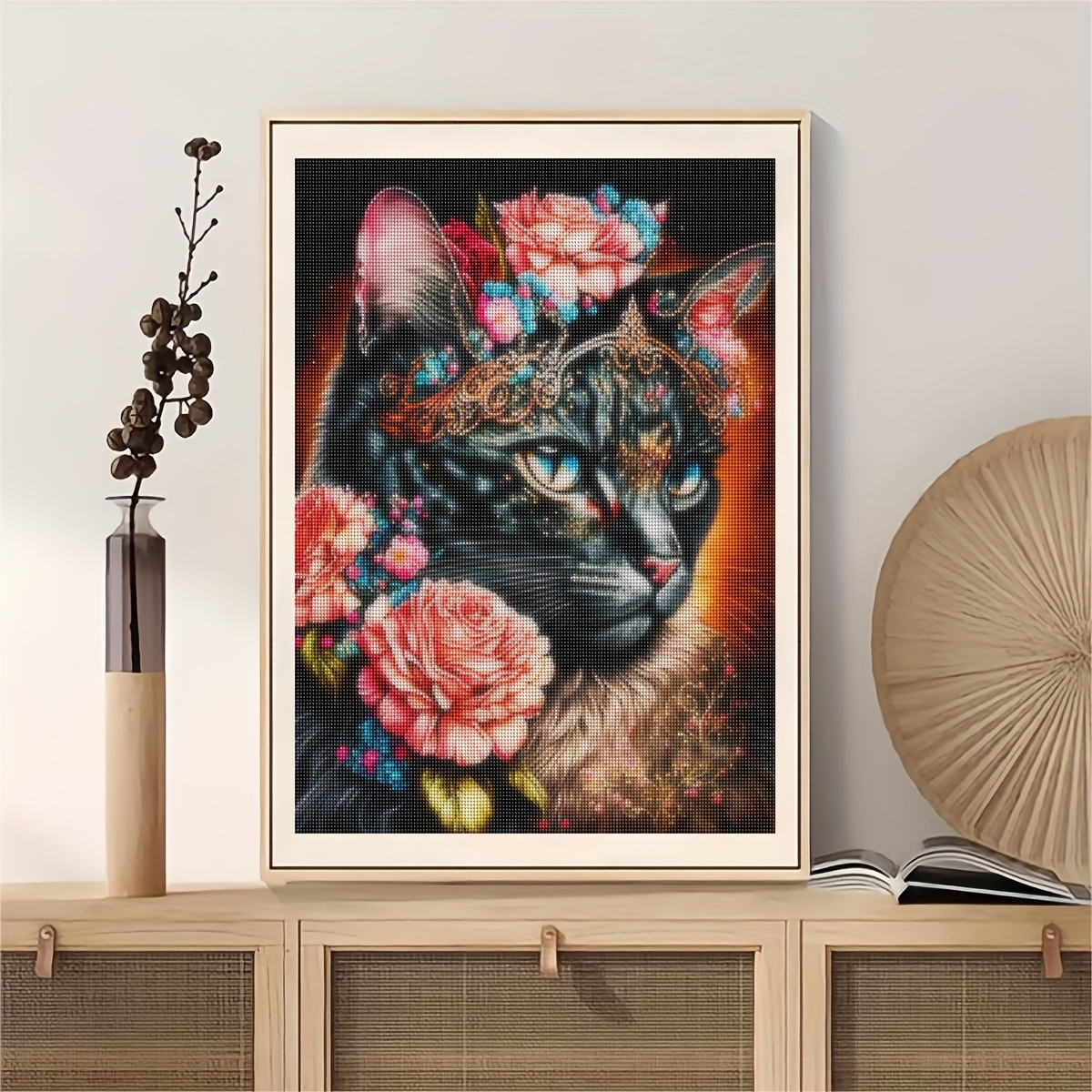 Set Di Pittura A Diamante 5d Fai-da-te Per Bambini Con Animale Gatto,  Pittura Puzzle A Mosaico, Decorazione Pittura Senza Cornice