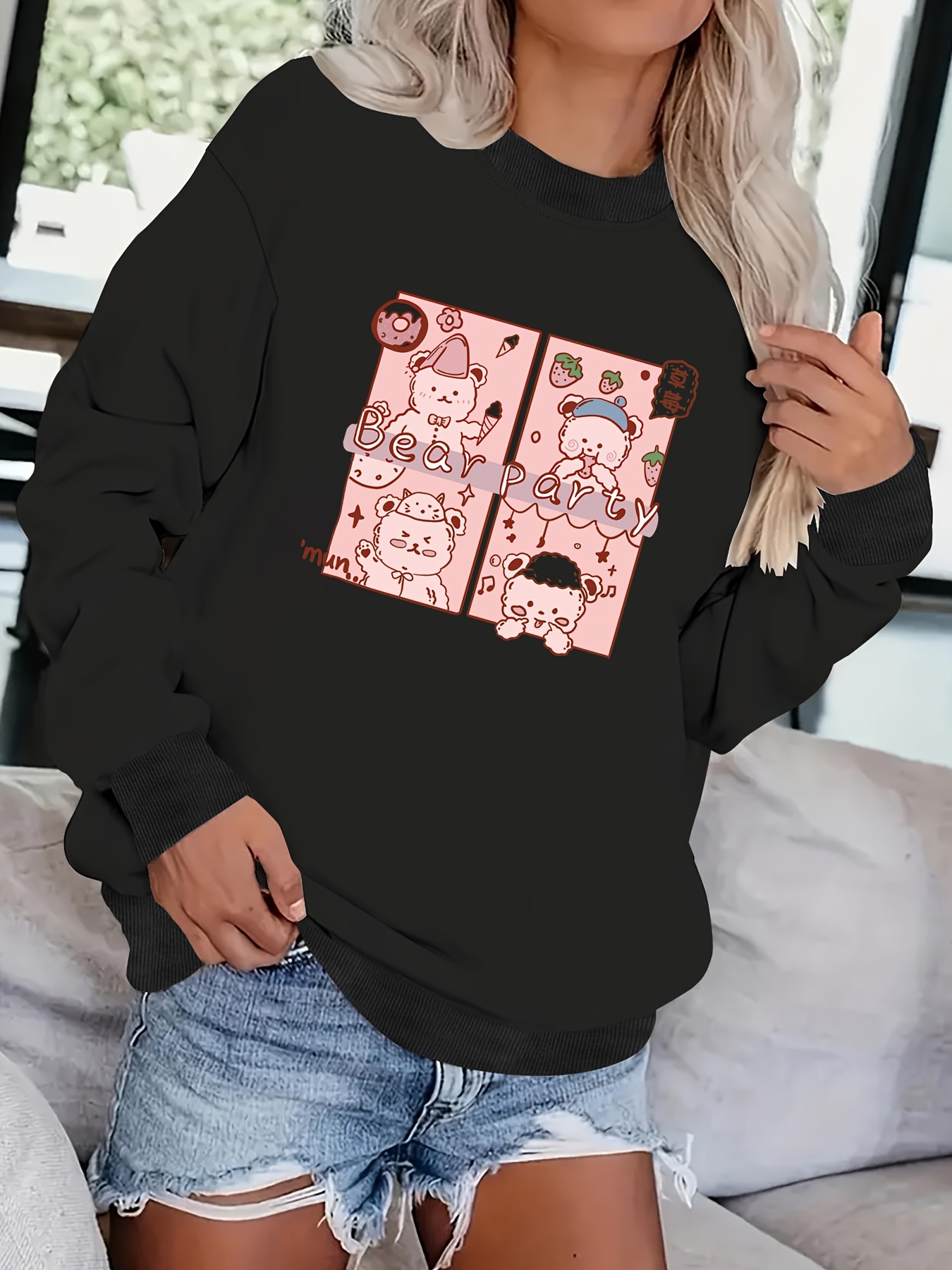 Cute womens best sale crew neck sweatshirts