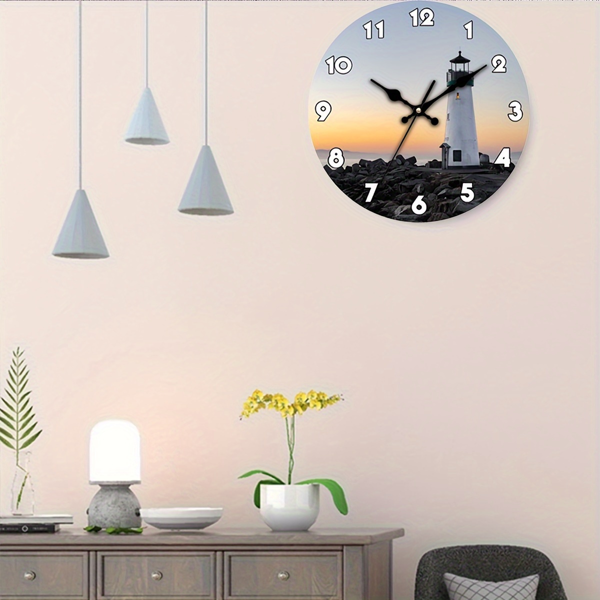 1pc Reloj Pared Redondo Madera Retro Rural, Reloj Pared Silencioso  Alimentado Batería Mdf, Adecuado Hogar, Cocina, Sala , Oficina, Baño,  Dormitorio (12 Pulgadas) - Hogar Cocina - Temu