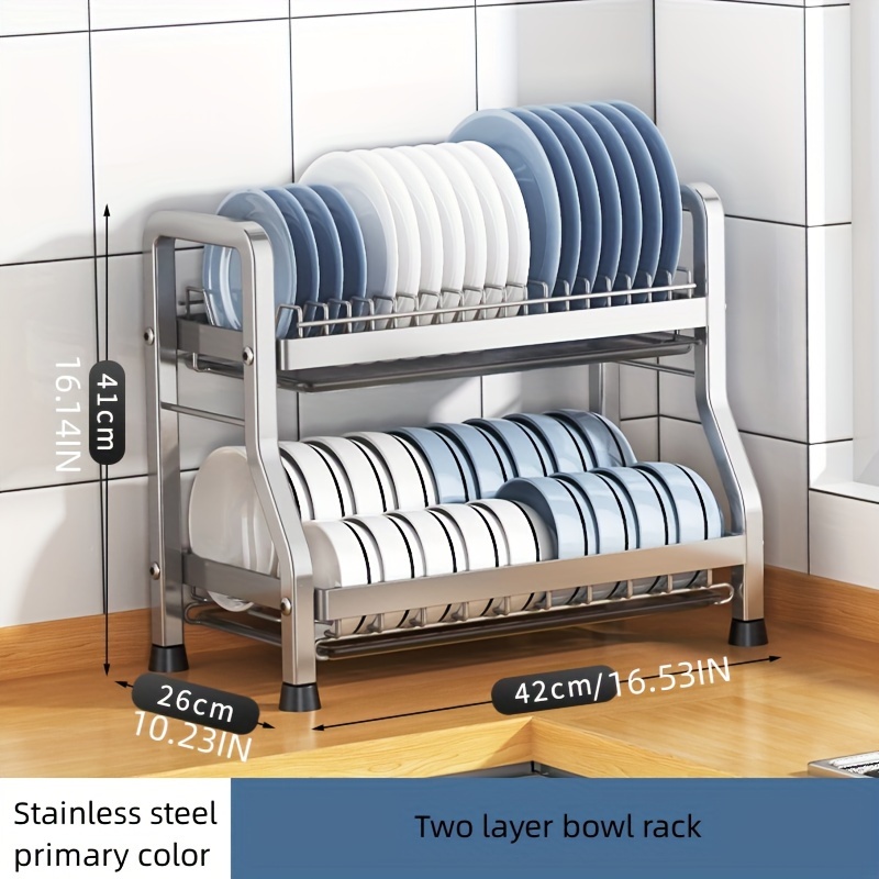 Metal Dish Rack, Kitchen Organizer For Drying, Storage And Display Of  Tableware, Kitchen Accessories - Temu