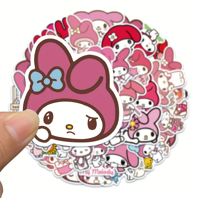 Cute Stickers Kuromi Cinnamoroll Melody Hello Kitty - Temu
