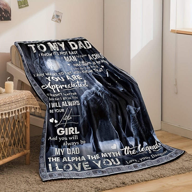 Fathers day discount blankets from daughter