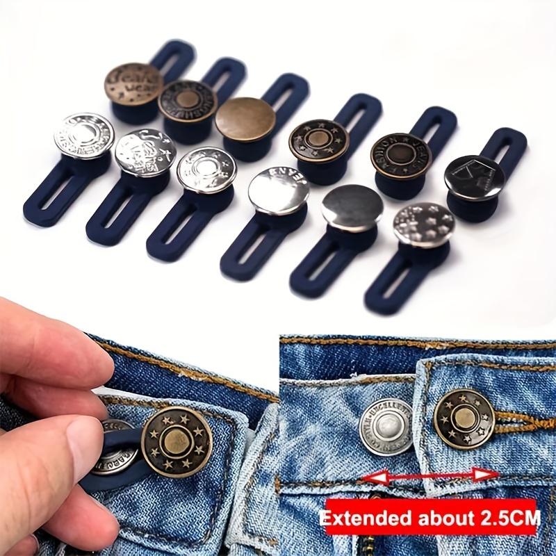 10pcs Expandable Waist Pants Metal Button Adjustable Waist Circumference  Maximum Comfort - Arts, Crafts & Sewing - Temu Canada