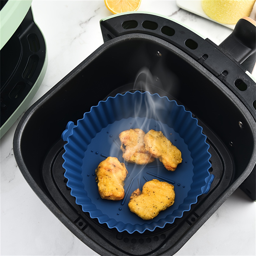 Rectangle Air Fryer Silicone Tray Oven Baking Basket Reusable Easy To Clean  Cooking Pizza Dessert Bbq Kitchen Accessories Oven Accessories Air Fryer  Accessories Baking Supplies Kitchen Accessories - Temu