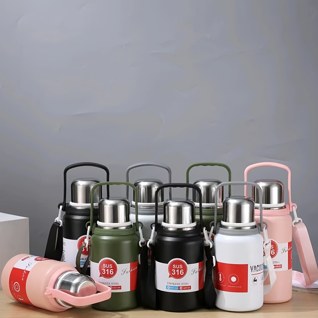 1pc Large Capacity Stainless Steel Water Bottle Household - Temu