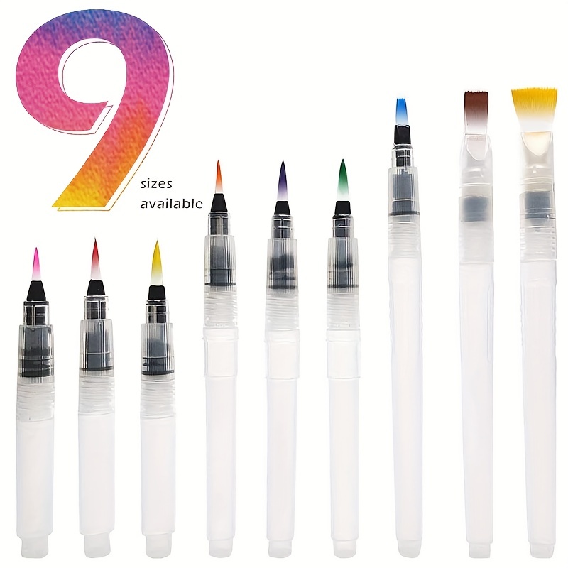 Water-soluble Color Brushes, Compatible With All Watercolor Paints And  Media., Shop On Temu And Start Saving