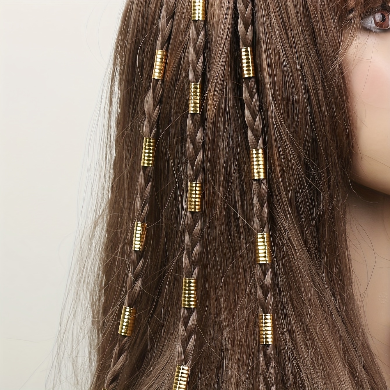 Dreadlocks Beads Hair Braid Rings Clips Dreadlocks Hair - Temu