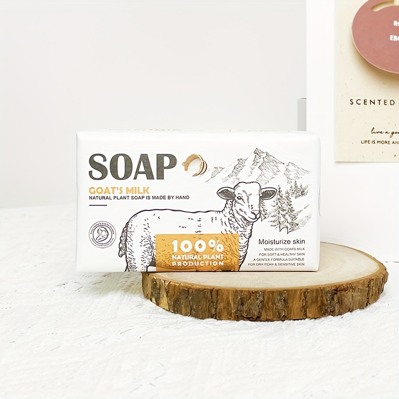 Goat Milk Soap Unique Palm Oil Can Deeply Cleanse - Temu