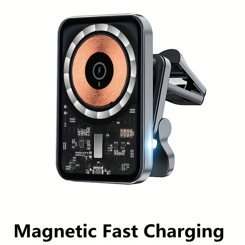 Acheter Chargeur magnétique sans fil 30W, support de ventilation de voiture,  Mini Station de charge rapide QI pour iPhone 12 13 14 Pro Max macsafe