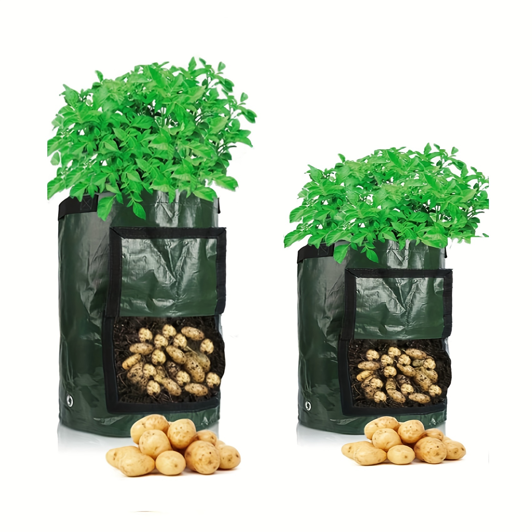 1pc 5 Gallons Potato Grow Bag PE Vegetable Grow Bags With Handle