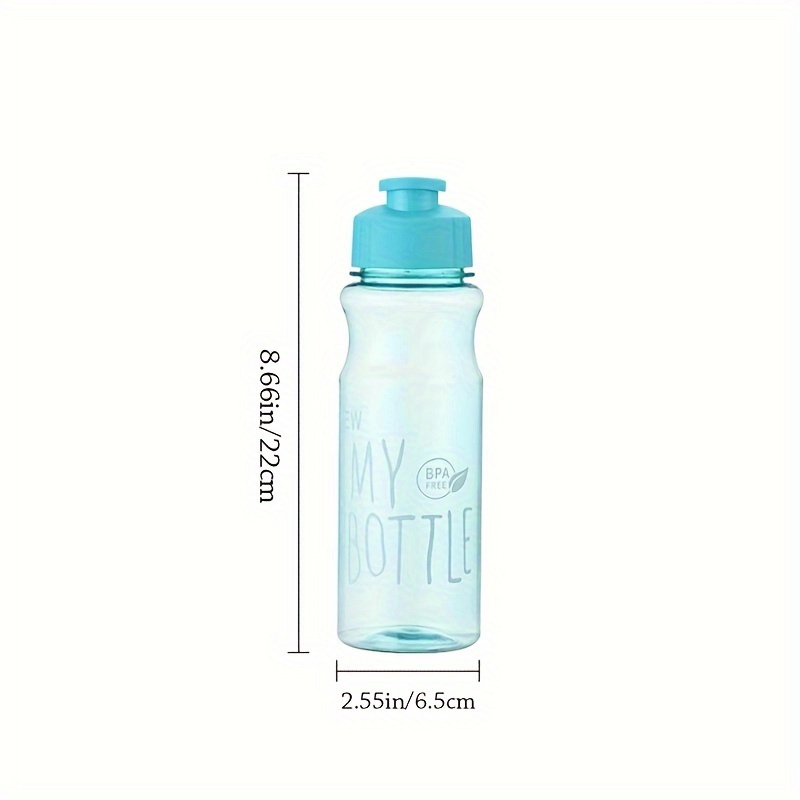 Transparent Portable Water Bottle, Plastic Lightweight Water Cup