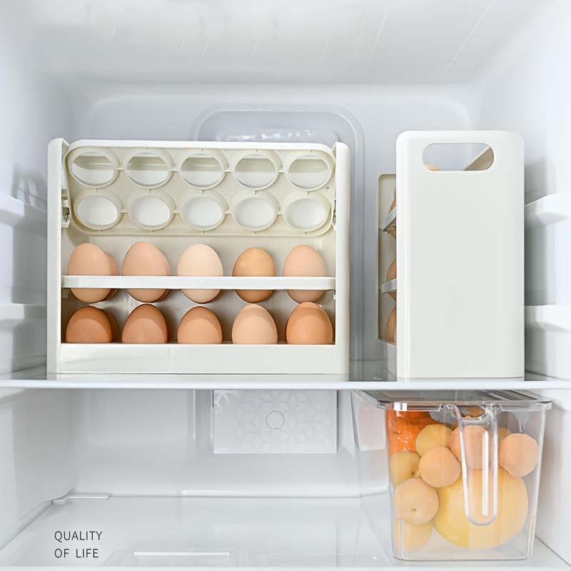 1/2pcs Bandeja Huevos Cajón Refrigerador Cajón Huevos - Temu