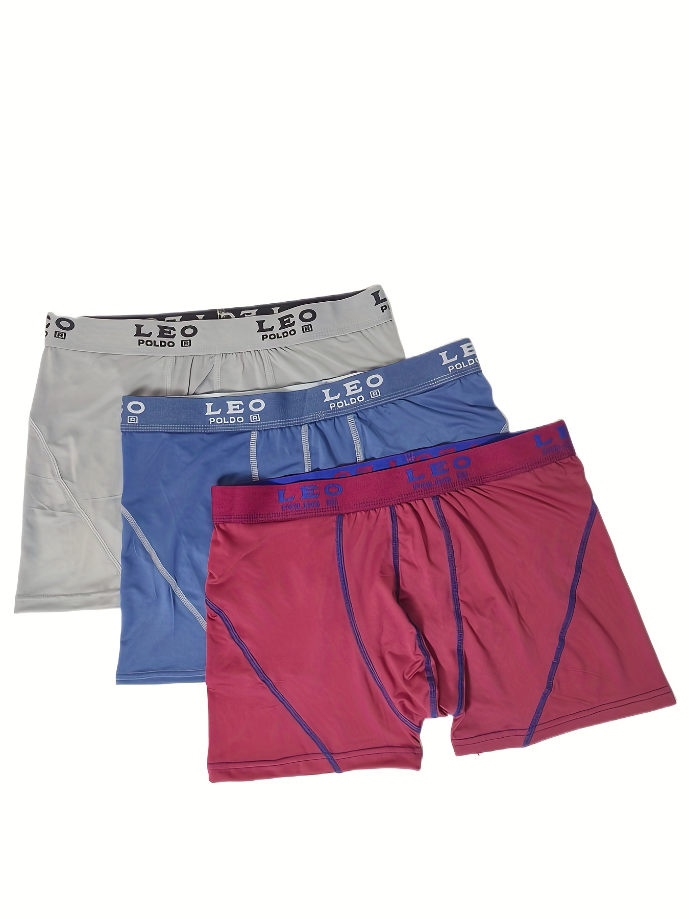 Men's Underwear Fashion Plain Color Boxer Briefs Shorts - Temu Canada