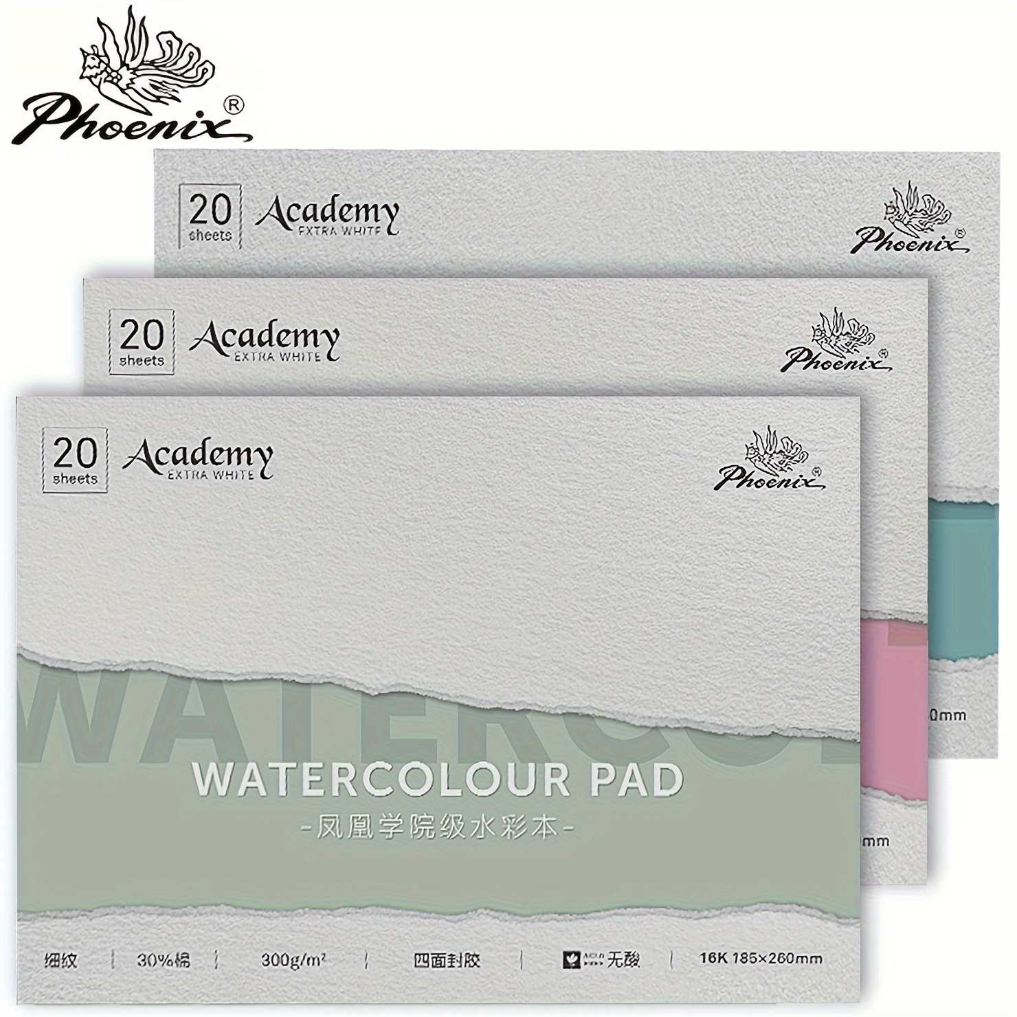 MEEDEN 12x9 Cold Press Watercolor Paper Pad 20 Sheets