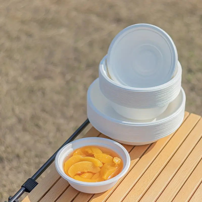 Disposable Bowls Round Plastic Bowls Dessert Bowls Soup - Temu