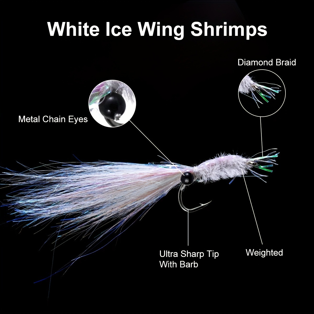 Fishing Supplies Silvery Shrimp Fly Fishing Lure Artificial - Temu