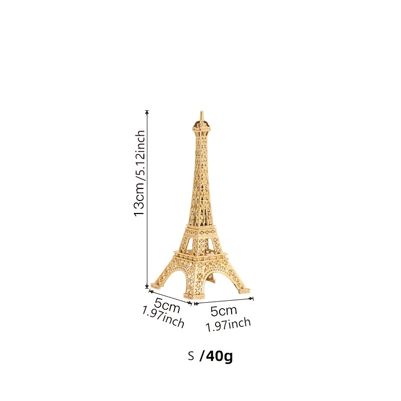 Golden Paris Eiffel Tower Model Creative Window Decoration - Temu